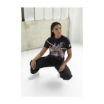 Mega Banette Purple Crop T-Shirt – Women - Image 5