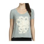 Pikachu & Sunflora Pokémon Nature: Spring Green Scoop Neck Festival T-Shirt – Women