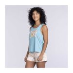 Pikachu & Sylveon Friendship Light Blue Tank Top – Women - Image 5