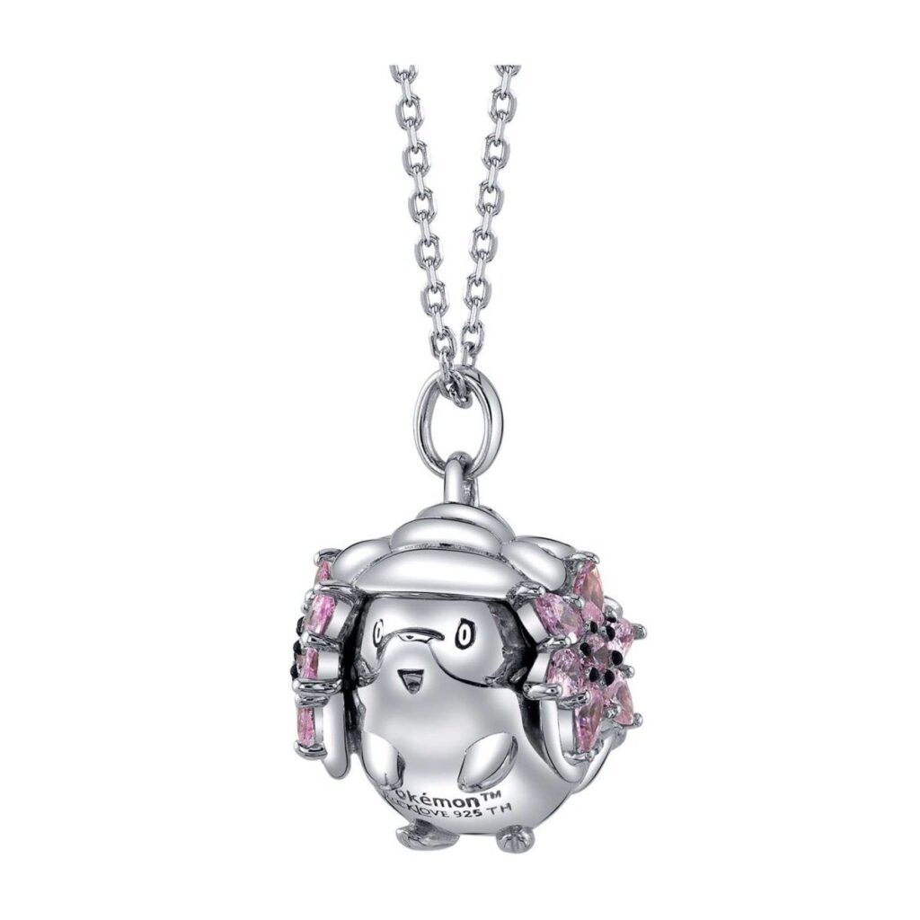 09a0946c-b2d3-5c31-aa79-08a35f6b6b0b-1024x1024-1.jpg Pokémon Center × RockLove: Shaymin Sterling Silver Pendant Necklace - Image 1