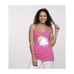 Snorlax Sunset Pink Fitted Racerback Tank Top – Women - Image 7
