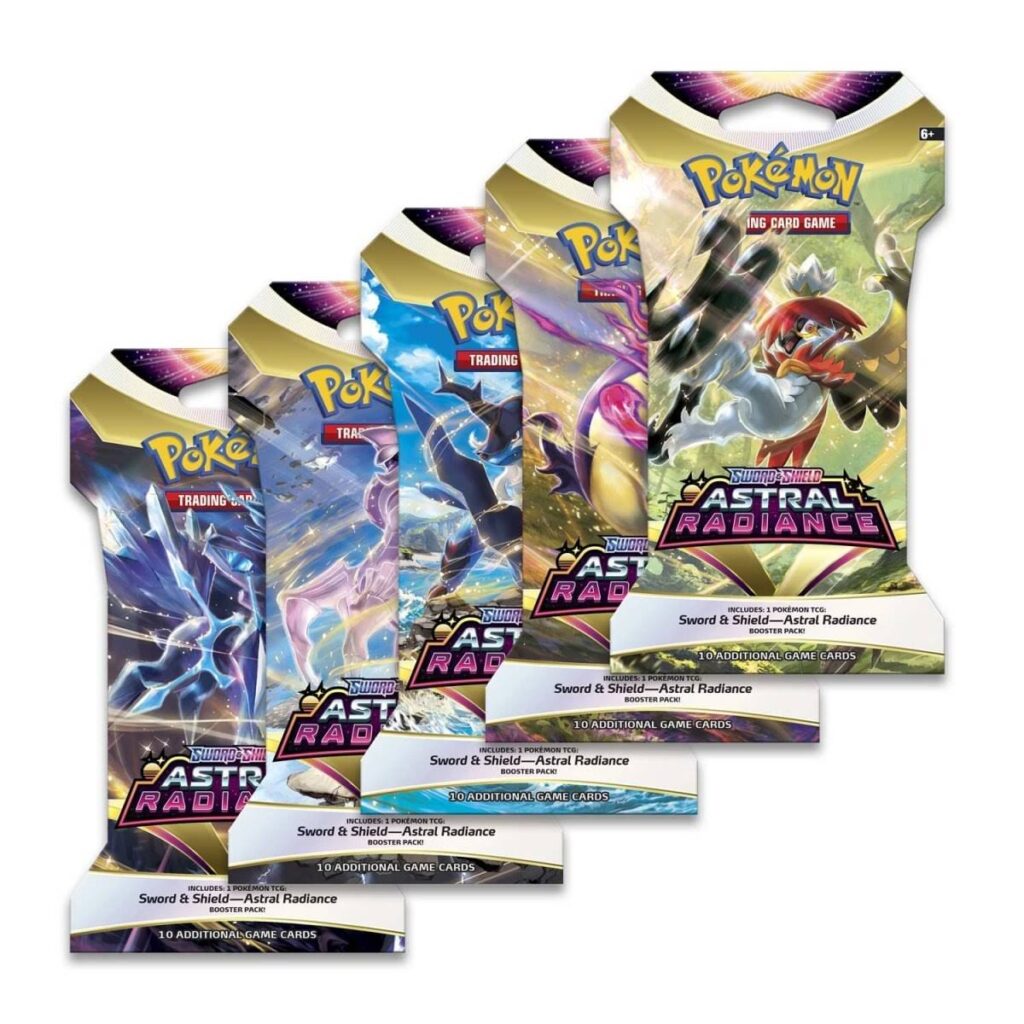 0ed75074-8a66-5cd3-ba99-7588100fcc04-1024x1024-1.jpg Pokémon TCG: Sword & Shield-Astral Radiance Sleeved Booster Pack (10 Cards) - Image 1