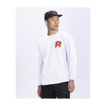 Team Rocket HQ Collection White Relaxed Fit Long-Sleeve T-Shirt – Adult - Image 5