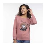 Pokémon Stories: Perrserker Moonrise Pink Capped Neck Sweatshirt – Adult - Image 5