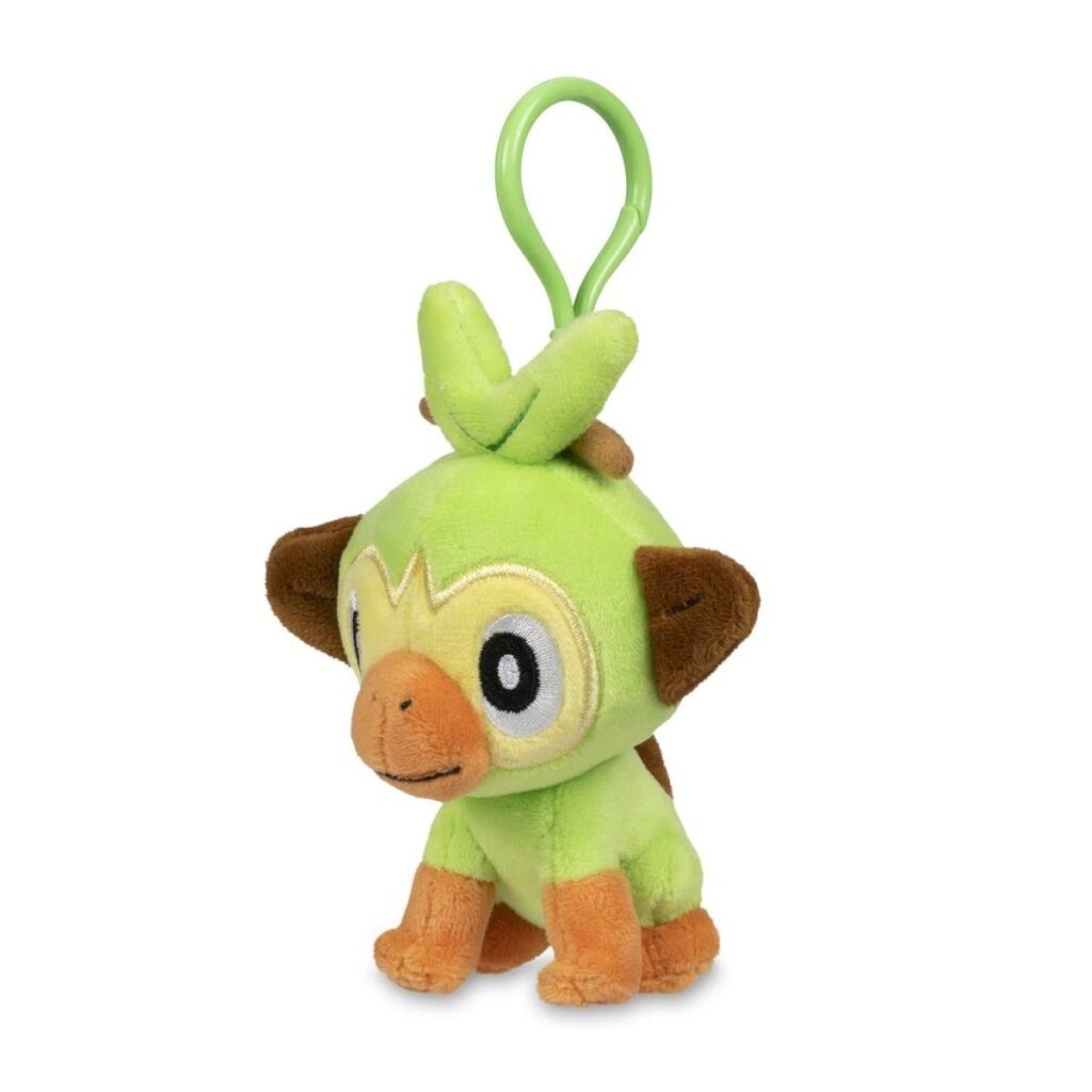 1505bbf3-ffe3-5163-be66-af41701b0569-1024x1024-1.jpg Grookey Poké Plush Key Chain - Image 1