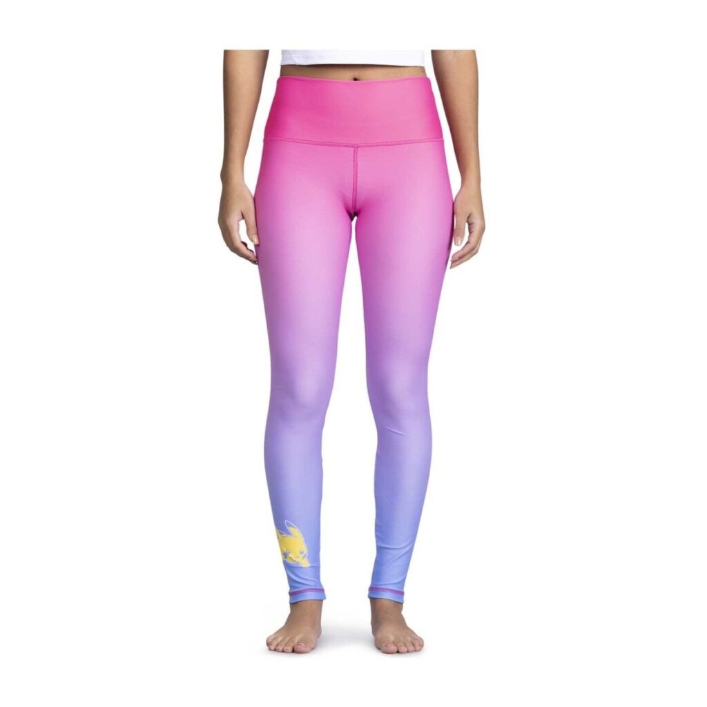 19e7e6ad-70c2-51fc-bc97-ed868b6832bb-1024x1024-1.jpg Pikachu Pokémon Active Pink & Blue Leggings – Women - Image 1