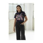 Mega Banette Purple Crop T-Shirt – Women - Image 4