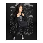 Gyarados Pokémon Take Flight Charcoal & Black Heavyweight Pullover Hoodie – Adult - Image 3