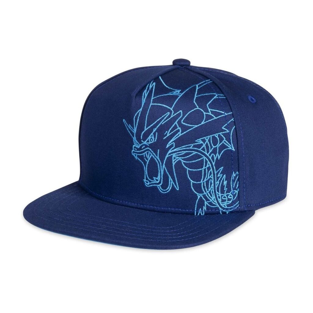 1e308172-c7fd-5936-8214-557a9fbf3a9f-1024x1024-1.jpg Mega Gyarados Blue Flat-Bill Hat (One Size-Adult) - Image 1