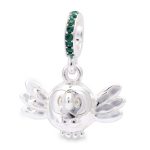 Pokémon Jewelry – Charms: Rowlet Sterling Silver Dangle Charm