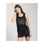 Pikachu & Yamper Electric Pals Black Relaxed Fit Scoop Neck Tank Top – Women - Image 5