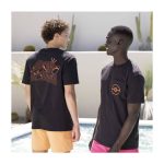 Pikachu & Corphish Pokémon Summer Days Black Relaxed Fit Crew Neck Pocket T-Shirt – Adult - Image 6