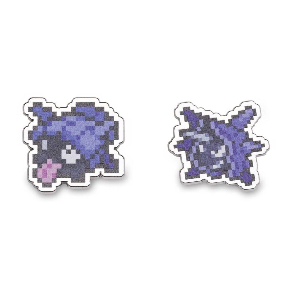 282c1954-7a9d-5697-af2e-5b98e8d138bf-1024x1024-1.jpg Shellder & Cloyster Pokémon Pixel Pins (2-Pack) - Image 1