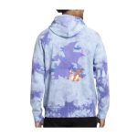 Charmander, Charmeleon & Charizard Pokémon Take Flight Blue Tie-Dye Zip-Up Hoodie – Adult - Image 2