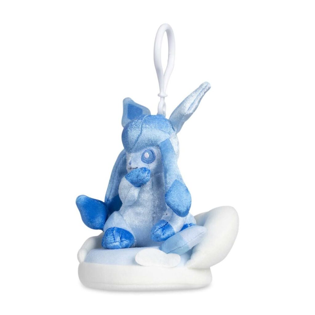 29f4b7c5-fec1-5847-9557-91a7e5bb2bd8-1024x1024-1.jpg Glaceon Sun & Storms Plush Key Chain - Image 1