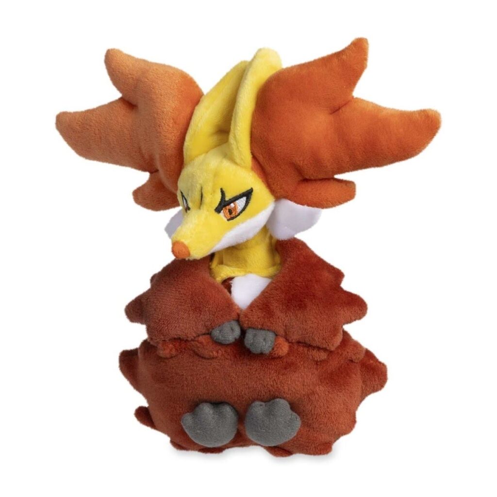2d556eae-0938-5ebc-a6b3-7739fa609b37-1024x1024-1.jpg Delphox Sitting Cuties Plush – 6 ¾ In. - Image 1