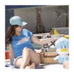 Pikachu & Slowpoke Pokémon Summer Days Blue Scoop Neck T-Shirt – Women - Image 7