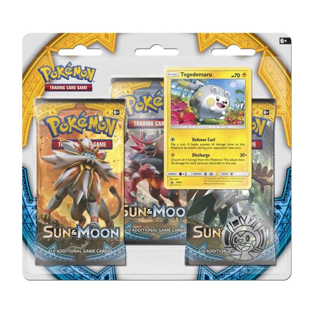 321055f4-d468-5368-a672-0d15ba1d8843-1024x1024-1.jpg Pokémon TCG: Sun & Moon 3 Booster Packs, Coin & Togedemaru Promo Card - Image 1