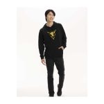 Pokémon GO Teams: Team Instinct Embroidered Black Fitted Pullover Hoodie – Adult - Image 3