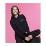 Kanto Gym Badge Black Crop Hoodie – Women - Image 7
