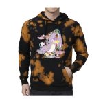 Farfetch’d Pokémon Take Flight Brown & Tan Tie-Dye Pullover Hoodie – Adult