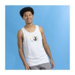 Espeon & Umbreon Summer Fun Light Blue Fitted Tank Top – Men - Image 5