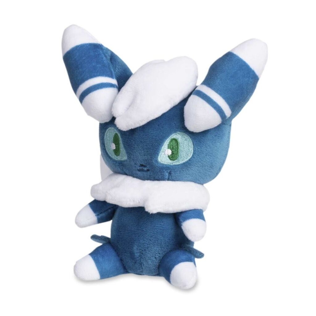 4af01a1b-1688-5f45-85da-e2621a979a10-1024x1024-1.jpg Meowstic (Male) Sitting Cuties Plush – 5 ½ In. - Image 1