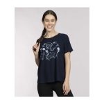 Butterfree, Parasect & Leafeon Pokémon Nature: Spring Navy Crew Neck T-Shirt – Women - Image 3