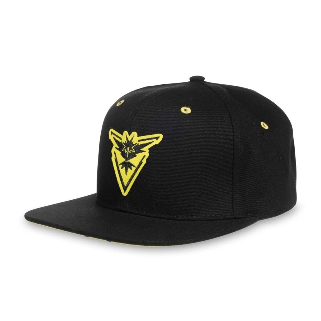 544edb27-1f98-5305-abdf-b59c80689297-1024x1024-1.jpg Team Instinct Pokémon GO Teams Flat-Brim Hat (One Size-Adult) - Image 1