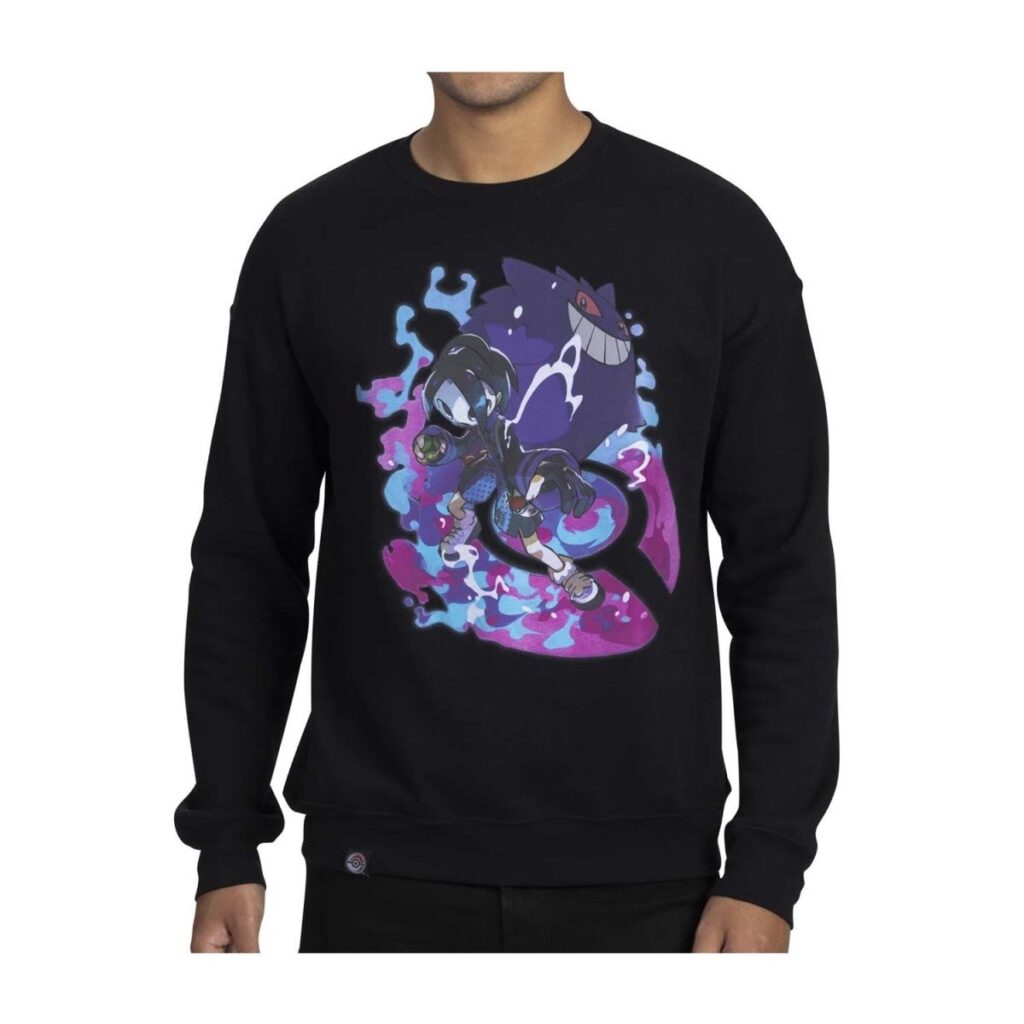 55a22a87-0f44-586c-9c4a-8dc8648dbd45-1024x1024-1.jpg Allister Pokémon Trainers Black Oversize Drop-Shoulder Crew Neck Sweatshirt – Adult - Image 1