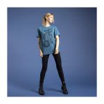 Pikachu, Shiinotic & Friends Pokémon Nature: Fall Blue Relaxed Fit Crew Neck T-Shirt – Adult - Image 12