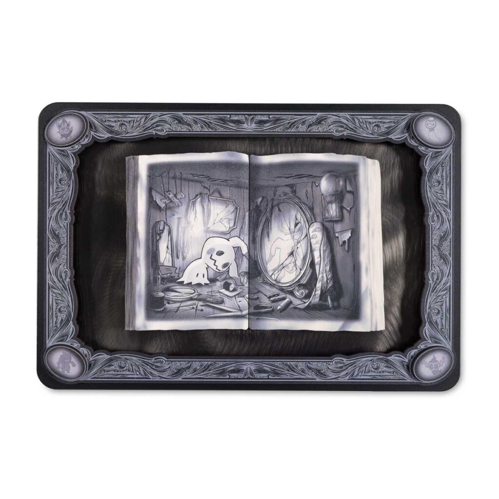 61e1437b-daee-55be-987f-513f4367b49f-1024x1024-1.jpg Mimikyu Pokémon Center × Vic Lee: Pokémon Scary Stories Metal Wall Art - Image 1