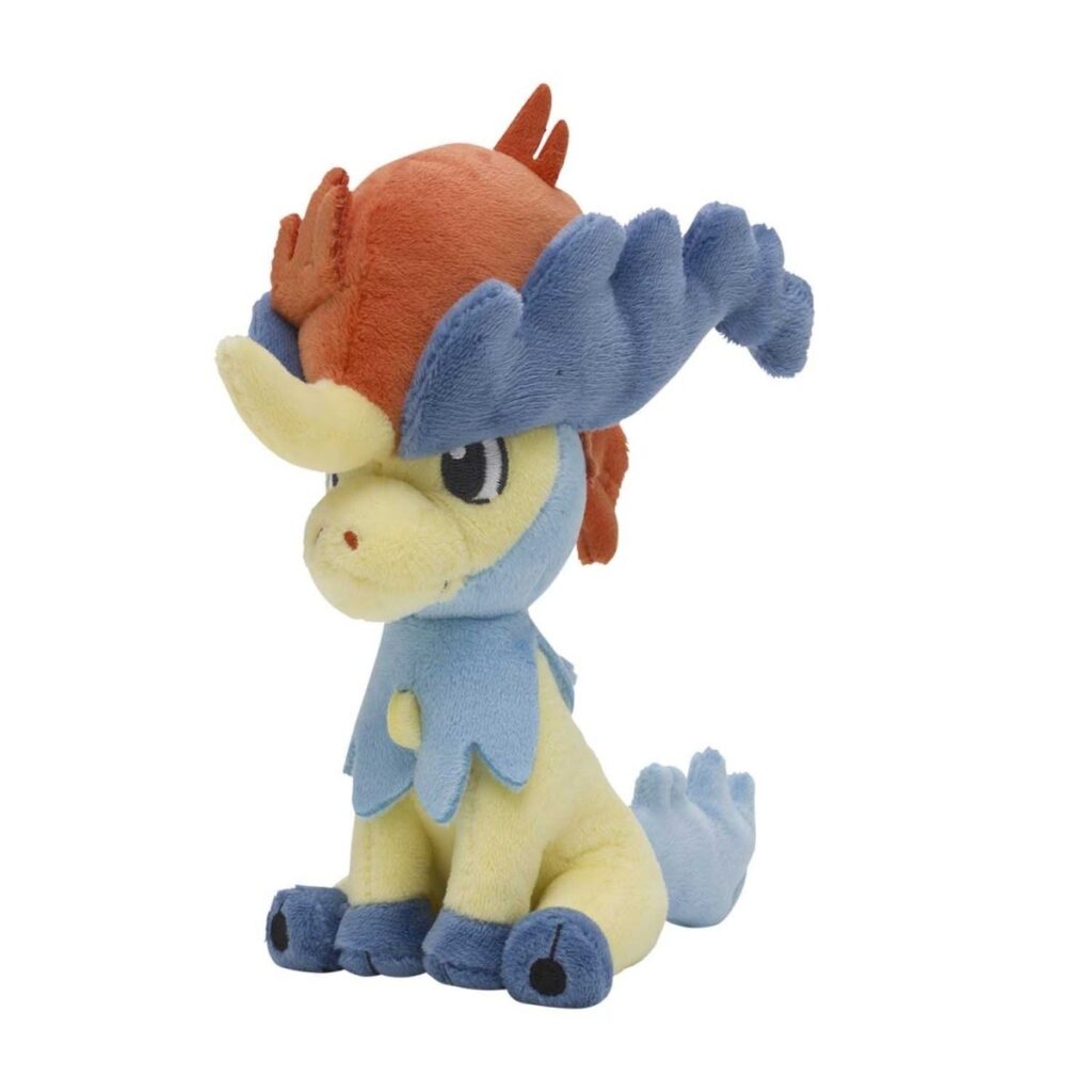 653cd8a4-9fe1-52cf-b73e-cc9f4df82001-1024x1024-1.jpg Keldeo (Ordinary Form) Sitting Cuties Plush – 7 ¾ In. - Image 1