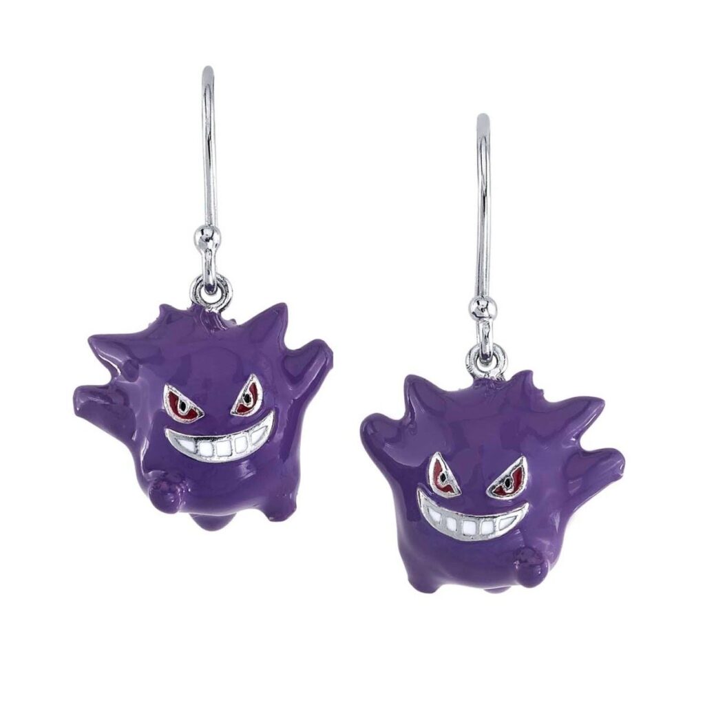 66db1be6-adae-576d-a74f-ae3aa6e705af-1024x1024-1.jpg Pokémon Center × RockLove: Gengar Earrings - Image 1