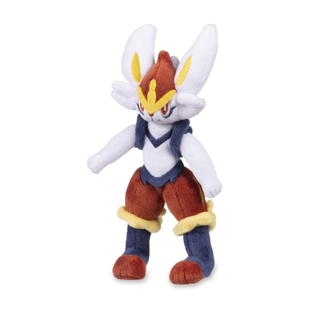 67466453-743a-50b6-8a77-3ba328a0d422-1024x1024-1.jpg Cinderace Posable Poké Plush – 8 ¾ In. - Image 1