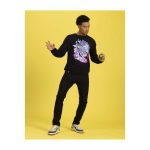 Allister Pokémon Trainers Black Oversize Drop-Shoulder Crew Neck Sweatshirt – Adult - Image 3