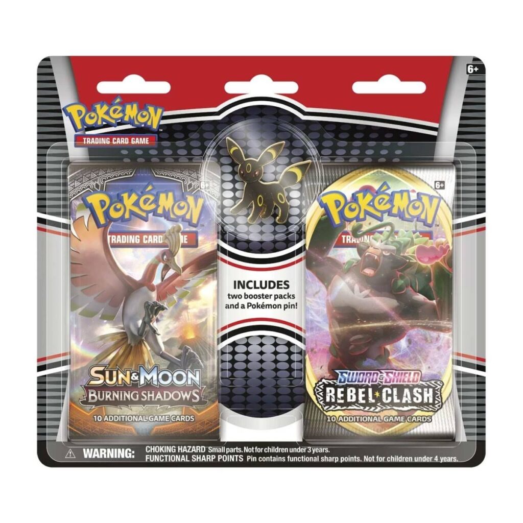 6b4fa04f-475d-5cfc-ae51-1ea4a368d98f-1024x1024-1.jpg Pokémon TCG: 2 Booster Packs & Umbreon Collector’s Pin - Image 1