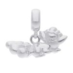 Pokémon Jewelry – Charms: Sleeping Alolan Vulpix Sterling Silver Dangle Charm - Image 4