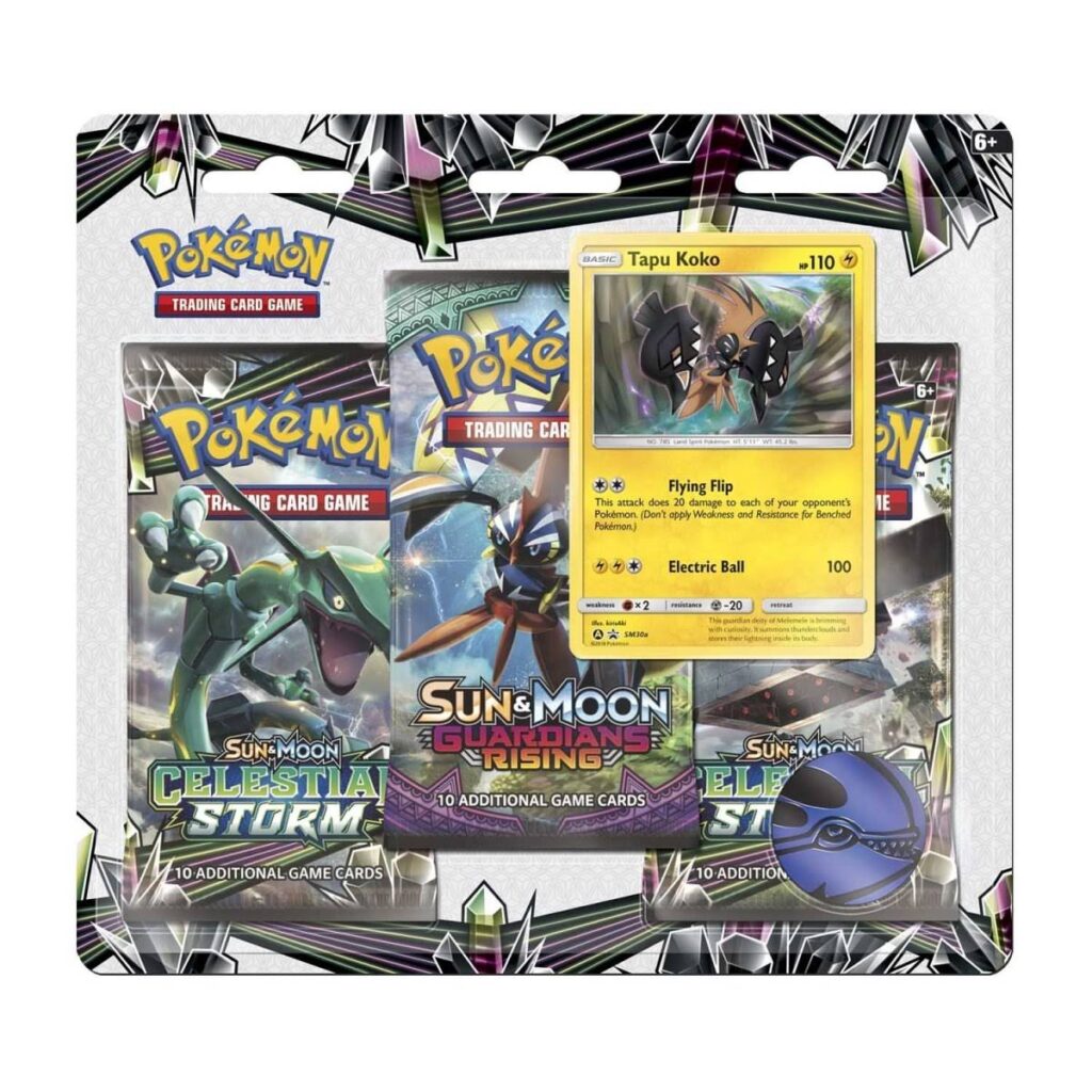 78d275ea-d769-5745-a312-a3cc1a1045e9-1024x1024-1.jpg Pokémon TCG: Sun & Moon Series 3 Booster Packs, Coin & Tapu Koko Promo Card - Image 1