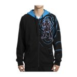 Mega Mewtwo X Black Zip-Up Hoodie – Adult