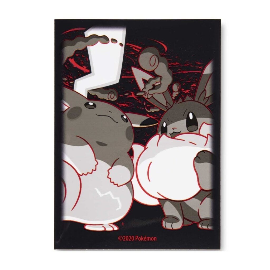 7e705f29-d24a-5f78-8d28-4d4c135f9051-1024x1024-1.jpg Pokémon TCG: Gigantamax Pikachu & Gigantamax Eevee Card Sleeves (65 Sleeves) - Image 1