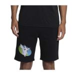 Pikachu Neon Pokémon Active Black, Green & Blue Midweight Fleece Shorts – Men
