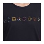 Kanto Gym Badge Black Relaxed Fit Crew Neck T-Shirt – Women - Image 5