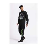 Pikachu Neon & Poké Ball Pokémon Active Black, Green & Blue Midweight Crew Neck Sweatshirt – Adult - Image 3
