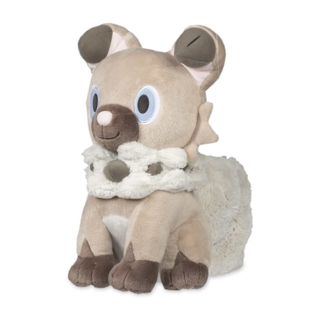8ab3d842-398e-561d-a59e-1f68cdf64fea-1024x1024-1.jpg Rockruff Furry Friends Plush – 15 In. - Image 1