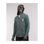 Pikachu & Sunflora Pokémon Nature: Spring Green Sueded Lightweight Zip-Up Hoodie – Adult - Image 3
