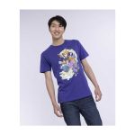 Blue Pokémon Trainers Purple Relaxed Fit Crew Neck T-Shirt – Adult - Image 3
