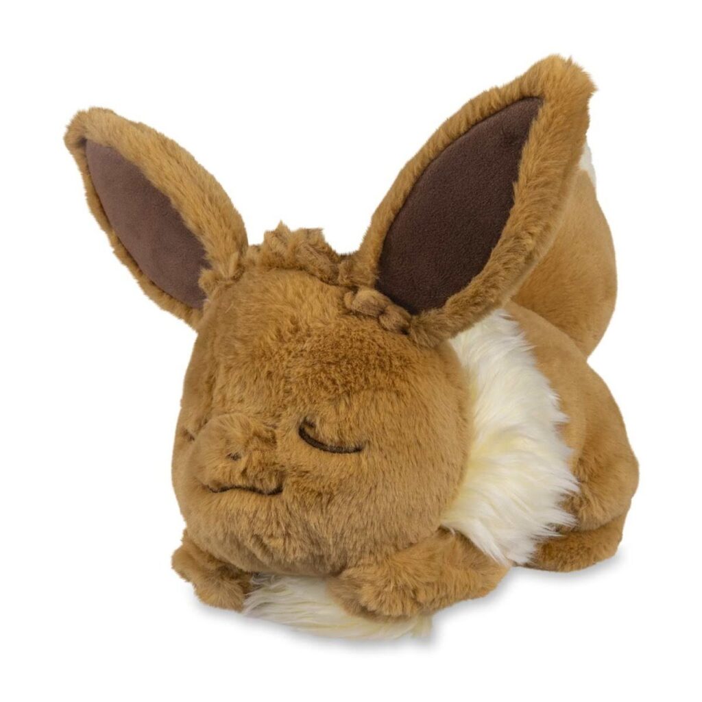 8e380a59-3fa0-51be-aeea-ee3f684642b3-1024x1024-1.jpg Relaxing Eevee Plush – 15 In. - Image 1