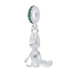 Pokémon Jewelry – Charms: Treecko Sterling Silver Dangle Charm - Image 2
