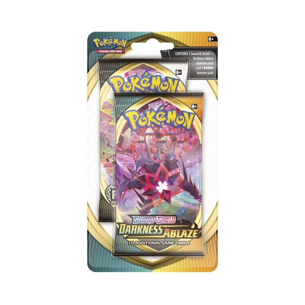 9e4774cb-9aa3-530f-a574-da0590768312-1024x1024-1.jpg Pokémon TCG: Sword & Shield-Darkness Ablaze Booster Pack with Bonus Sword & Shield-Rebel Clash Booster Pack - Image 1